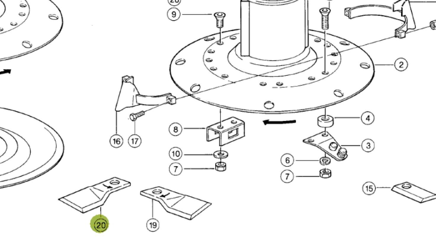 41786 Knife Segment for Claas Combine (Radura)