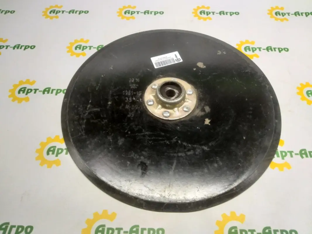 AA37474 Диск сошника 15" (381 мм) у зборі з підшипником (PEER 204PY3) John deere (BELLOTA)