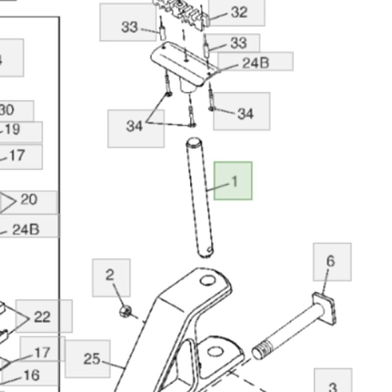 A80339 Palec John Deere