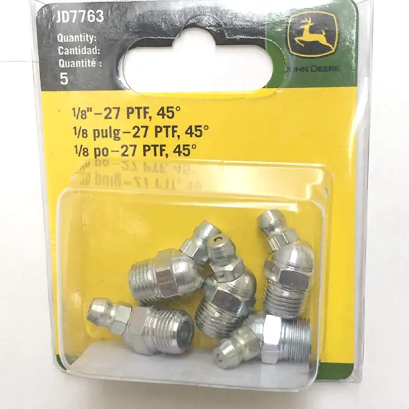 JD7763 Grease Fitting M10-45 degrees John Deere