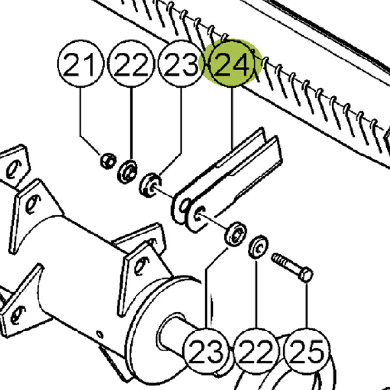 600172 Cutting knife CLAAS movable 173x50x4 (D-18) KEEN