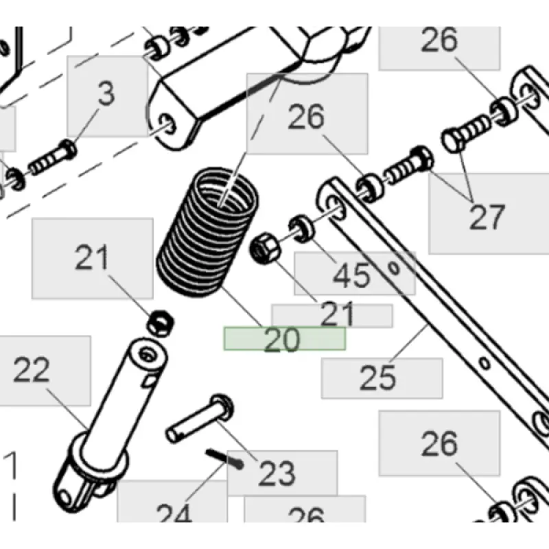 A46832 John Deere Spring