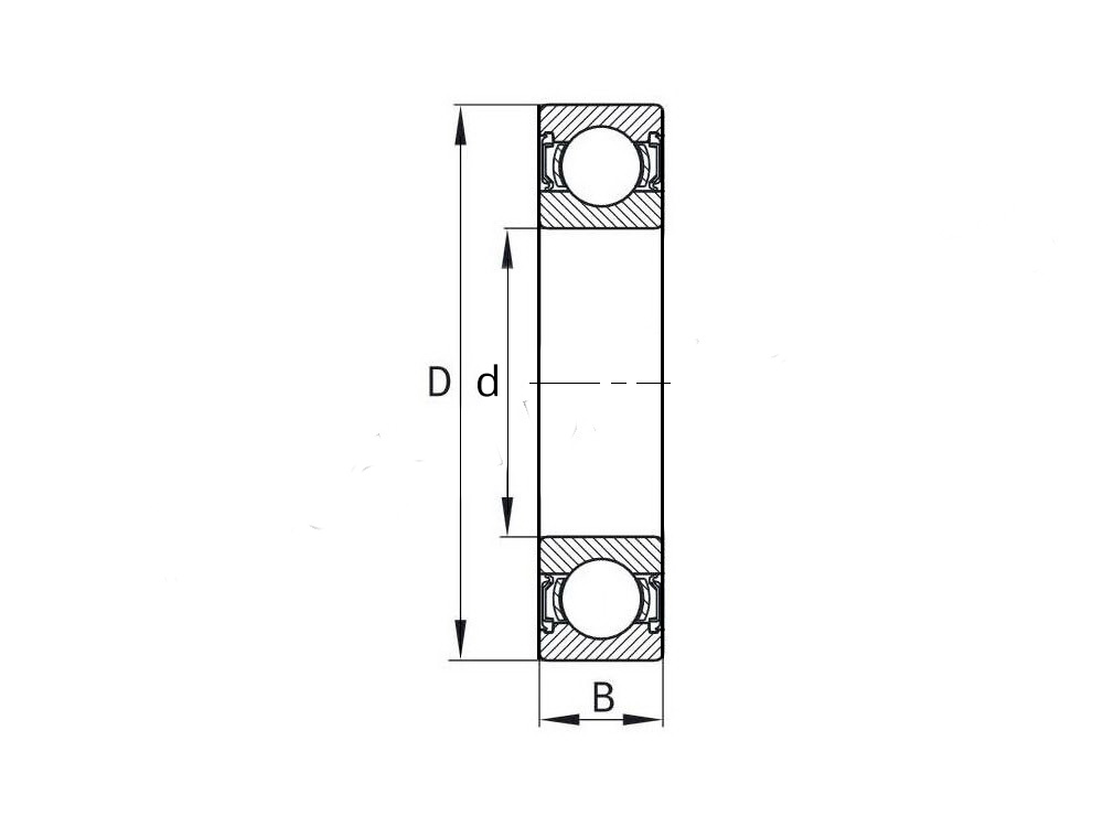 61804-2RS TIMKEN Łożysko kulkowe jednorzędowe