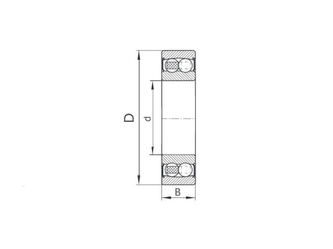 2205 E-2RS1TN9 SKF Łożysko kulkowe dwurzędowe
