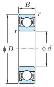6206-2Z SKF Ball Bearing Single Row