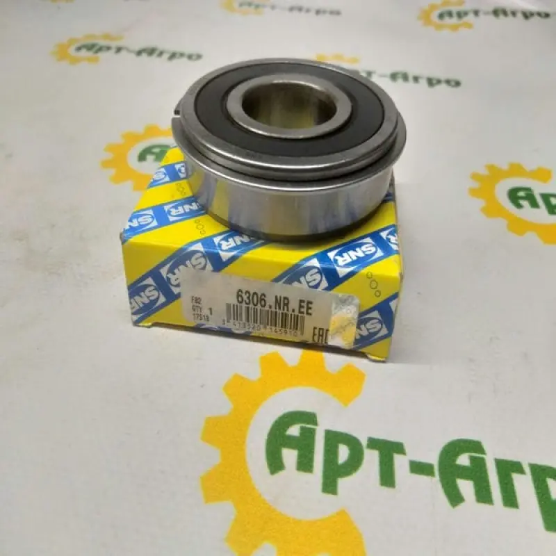 6306.NR.EE SNR Single Row Ball Bearing with Groove and Locking Ring