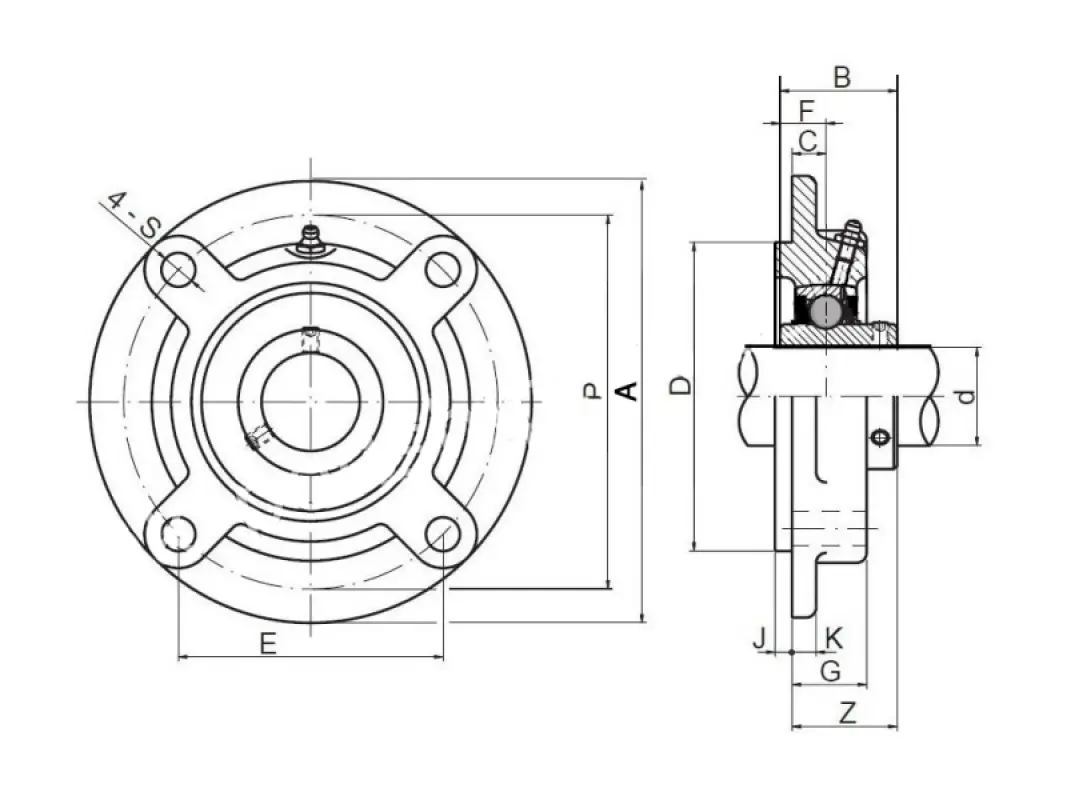 UCFC Bearing Assembly 208 CX