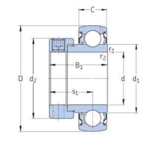 YET 207/AG Spherical Roller Bearing SKF
