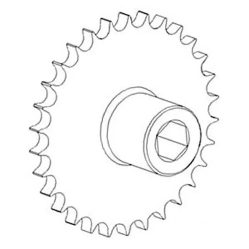 AH130571 Gear Z = 30 t = 19.05 Drive of the grain conveyor John Deere
