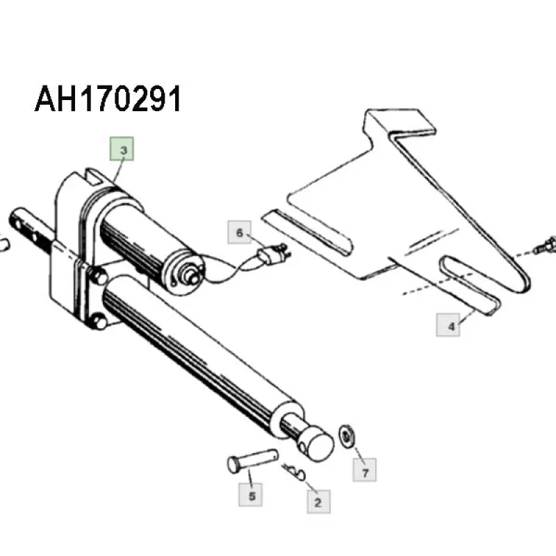 AH170291 Drum Adjustment Drive John Deere