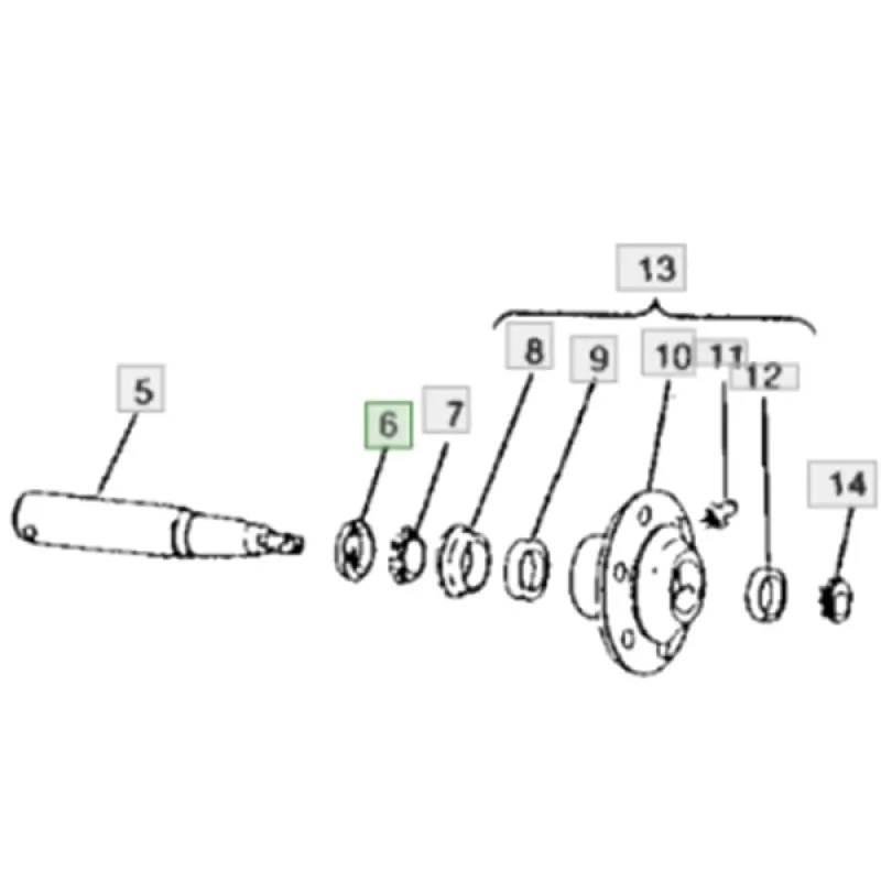 AH20017 Uszczelka piasty John Deere
