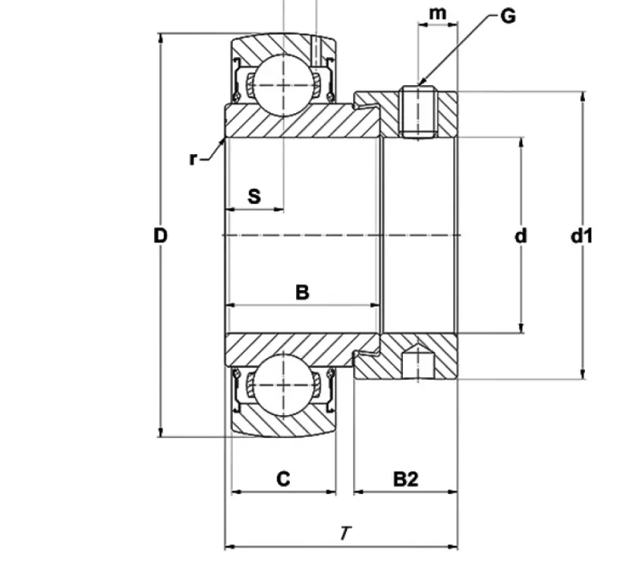 JD39109 JOHN DEERE - RAE40-NPP-B INA Fixed Ball Bearing