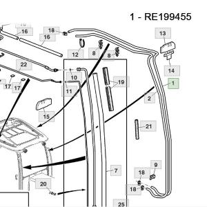 RE199455 Hose John Deere