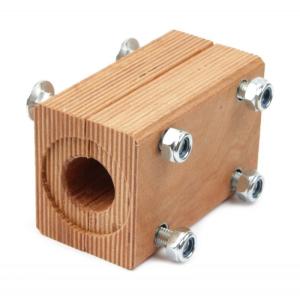 618186 Wooden bearing for the straw shaker of Claas combine - 71x80x124 mm (JAG)