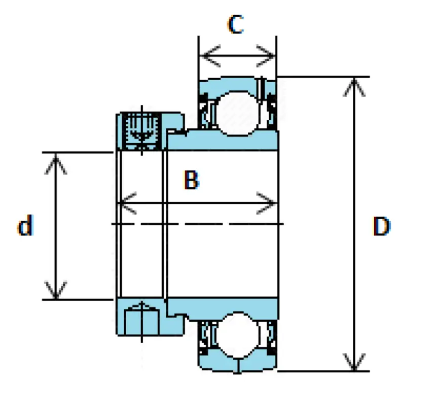 AEL 208 ZKL Self-aligning ball bearing