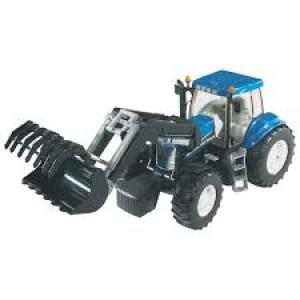 Toy tractor with bucket New Holland T8040 1992-03021