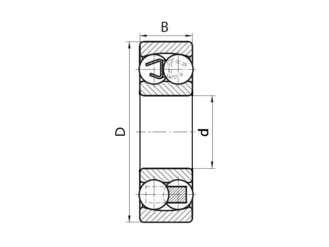1206 KINEX Double Row Ball Bearing