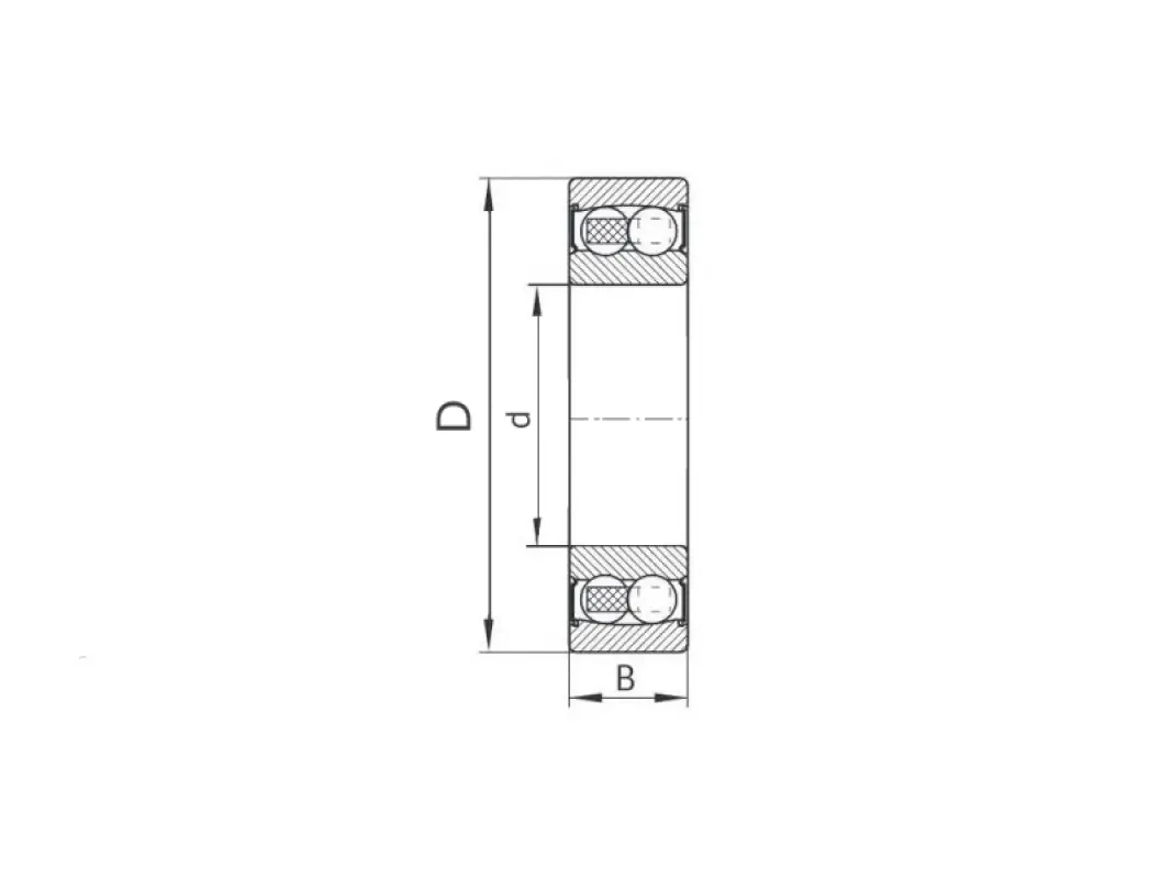 2207 2RS CX Double Row Ball Bearing