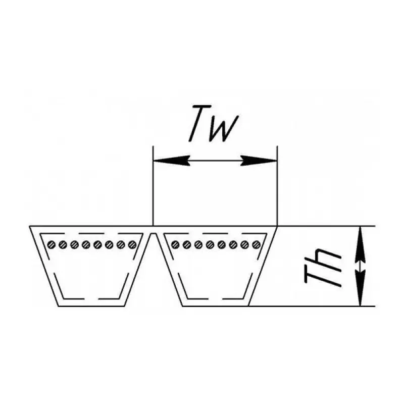 1423400 Double V-belt Gates