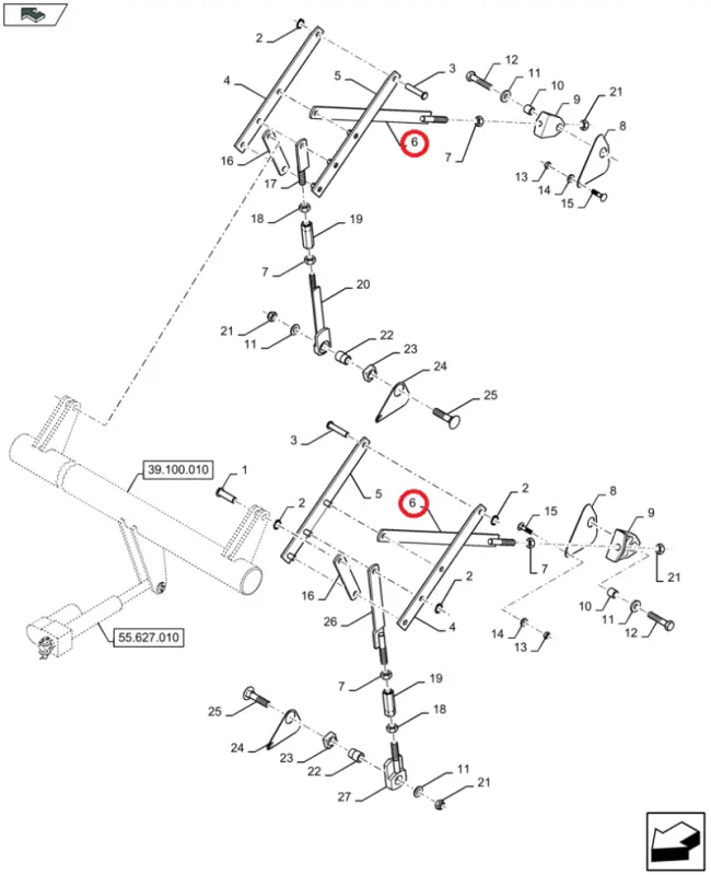 84433186 Adjustable Rod CNH