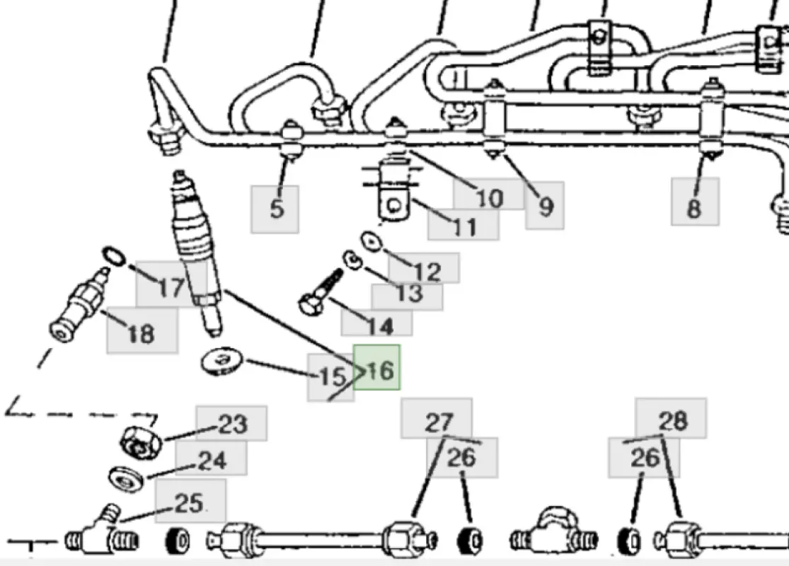 RE52113 Injector John Deere
