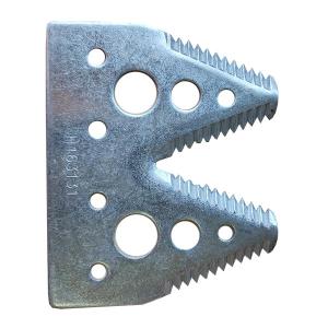 H163131 Double Knife Segment for Harvester (Large Notch) John Deere (Rasspe)