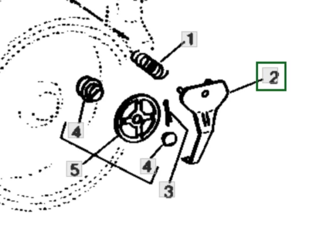 B69139 Left Scraper Bracket John Deere (Combine)