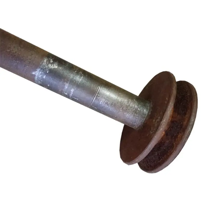H175557+H159224 Drive Shaft of the Rotary Screen with Pulley (USED)