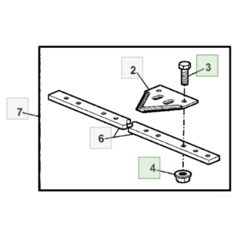H207542 Segment Bolt M6x16 John Deere (Poland)
