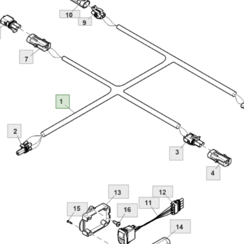 PFA12401 Wiring Harness John Deere