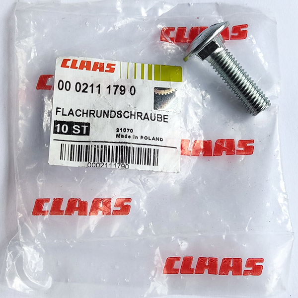 0002111790 Śruba M10x35 DIN603 półz łbem stożkowym Claas