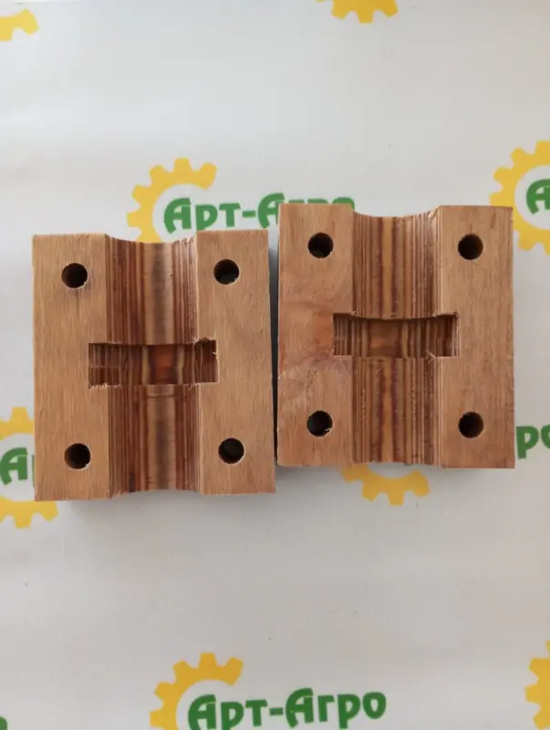 AZ31217 Wooden bearing for the straw mixer shaft 38 mm of John Deere grain combine (analog)