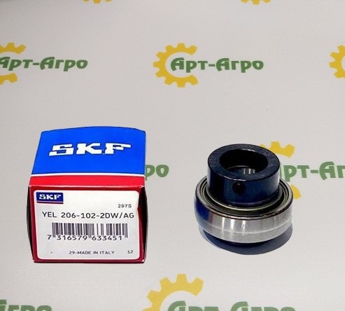 YEL 206-2DW/AG SKF Łożysko kulkowe wsuwane