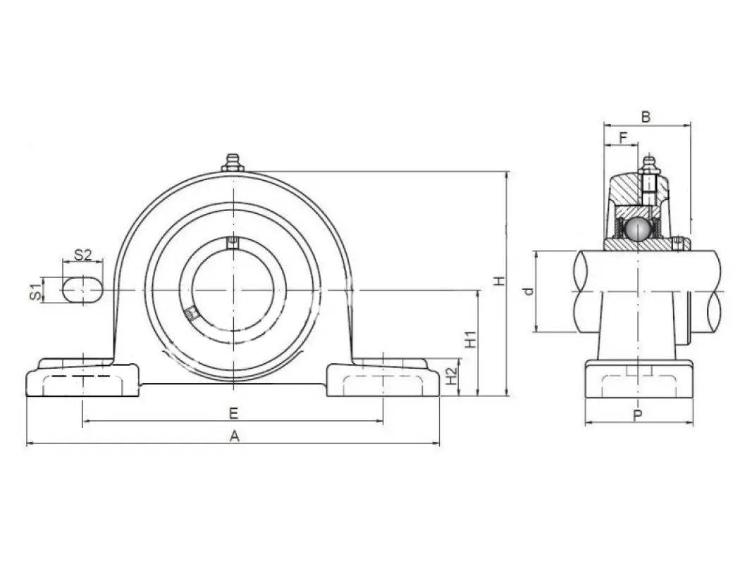 Zespół łożyskowy SY40TF SKF