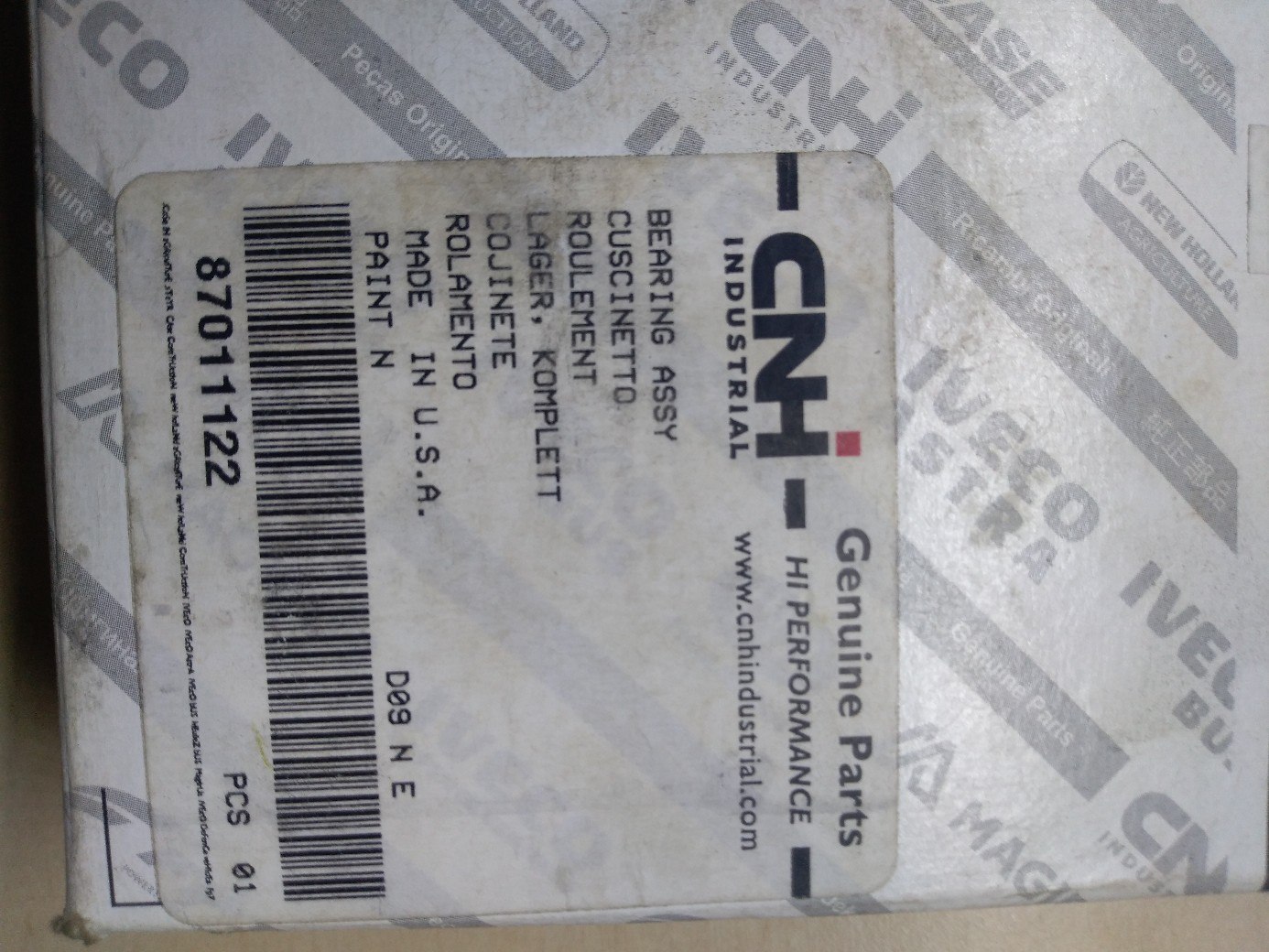87011122 Zespół obudowy łożyska wahacza CNH