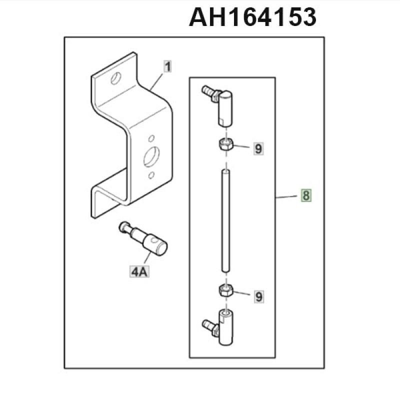 AH164153 John Steering Rod Deere