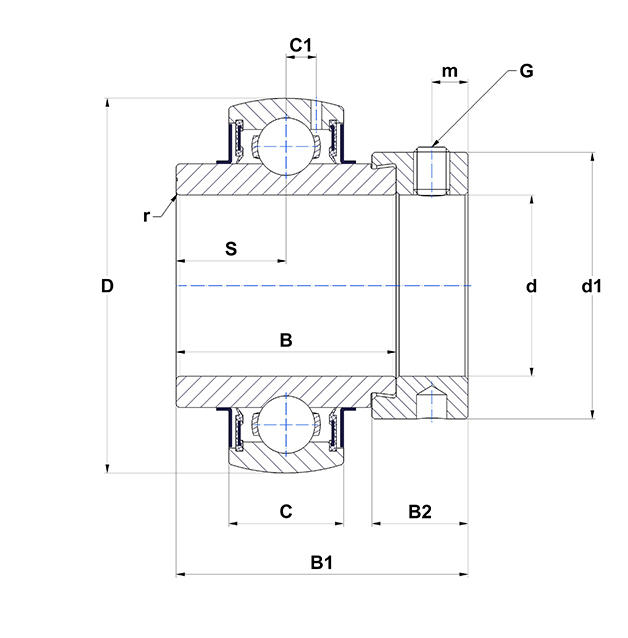YELAG 208 SKF Łożysko kulkowe stałe