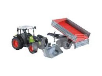Toy tractor Claas NECTIS 267F with trailer 1992-02112