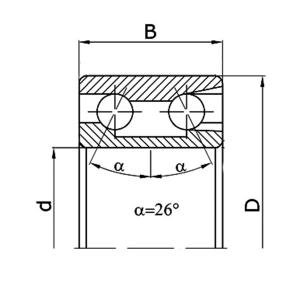 3209E ZVL Double Row Ball Bearing