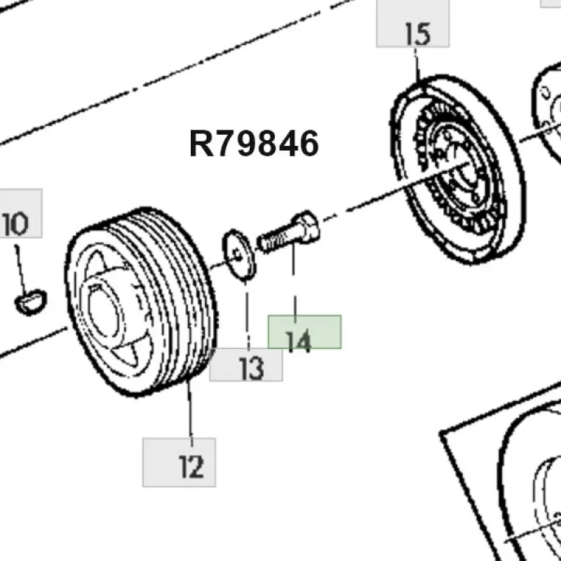R79846 Screw John Deere