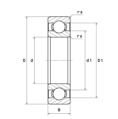 6203-2RSH SKF Łożysko kulkowe jednorzędowe