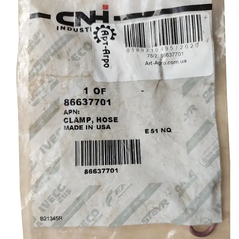 86637701 Hose Clamp CNH