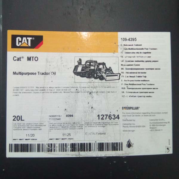 109-4395 CAT Mto 18kg/20l olej super traktor 20L