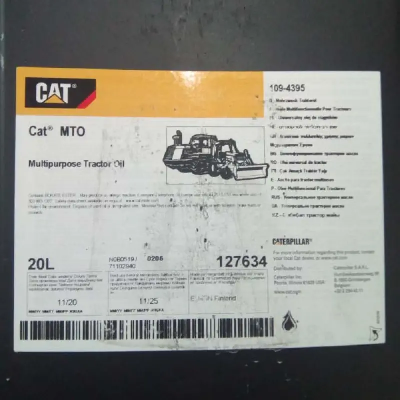 109-4395 CAT Mto 18kg/20l olej super traktor 20L