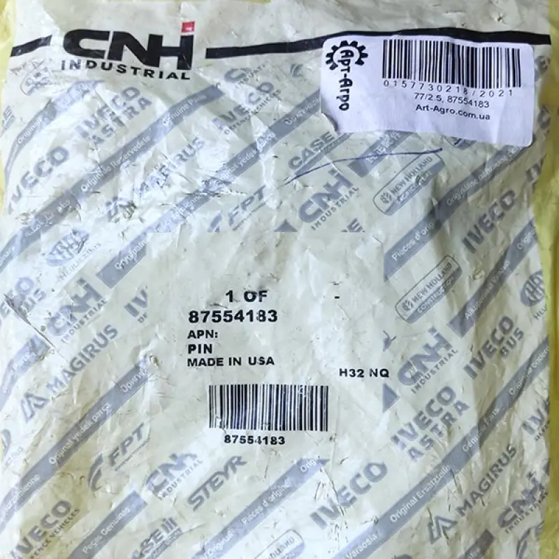 87554183 Sworzeń siłownika układu kierowniczego 34,99 x 115 mm CASE