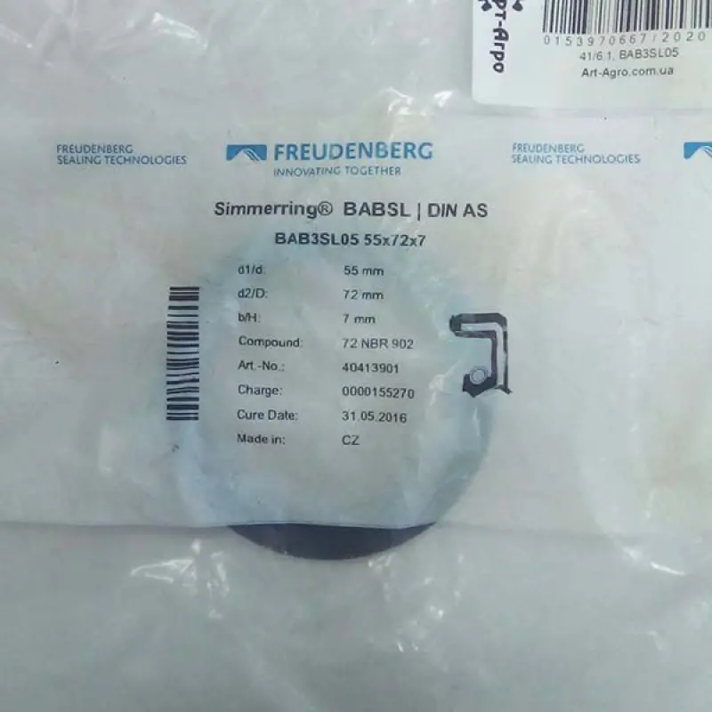 BAB3SL05 Oil Seal 55x72x7 FREUDENBERG
