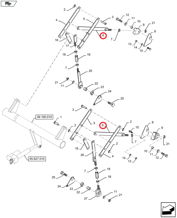84433186 Тяга регулировочная CNH
