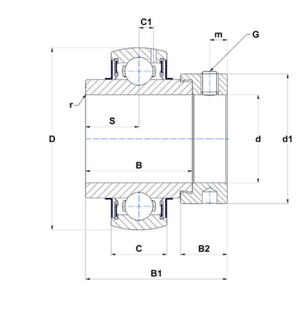 JD10456  Закрепляемый шариковый подшипник - obrazek 3